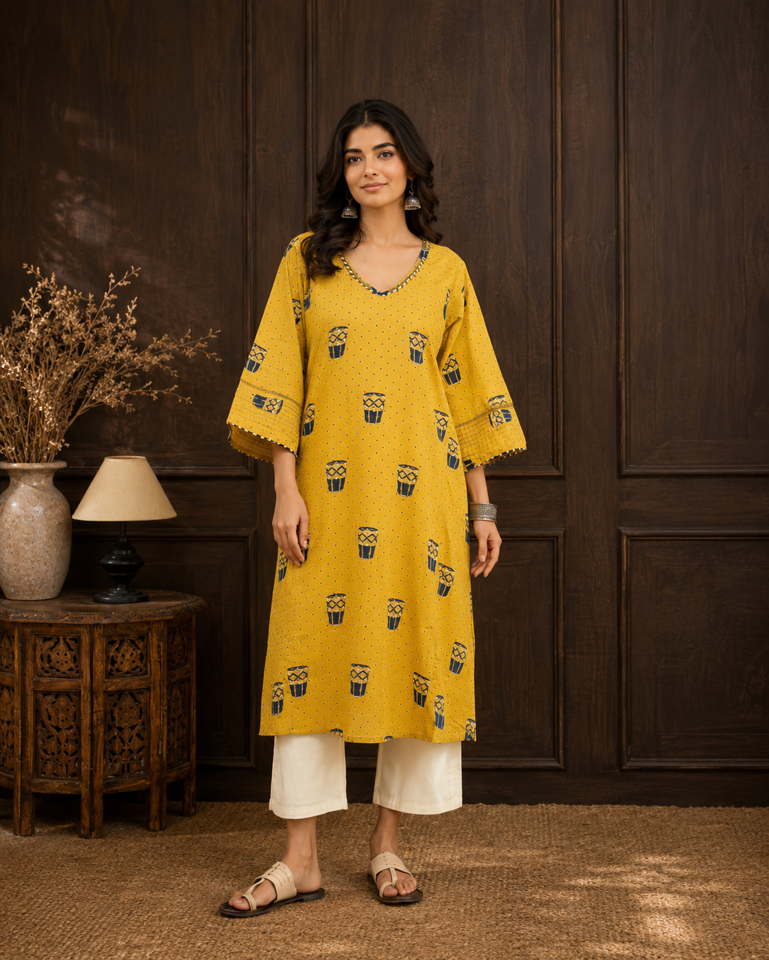 long Kurti - V neck